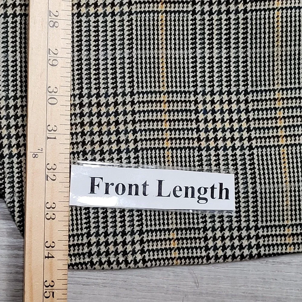 Vintage J. Press Pressidential Sport Coat Mens 46L Glen Plaid Wool Made in USA